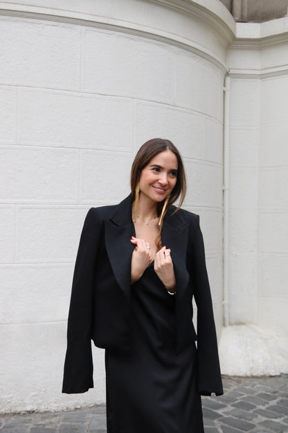 Blazer cropped gala