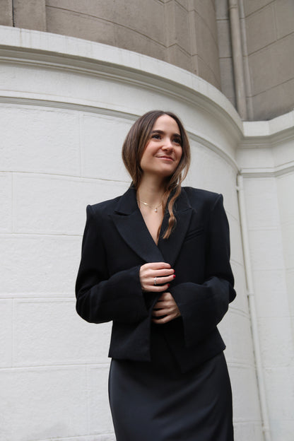 Blazer cropped gala