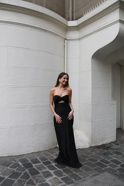 Vestido strapless maia