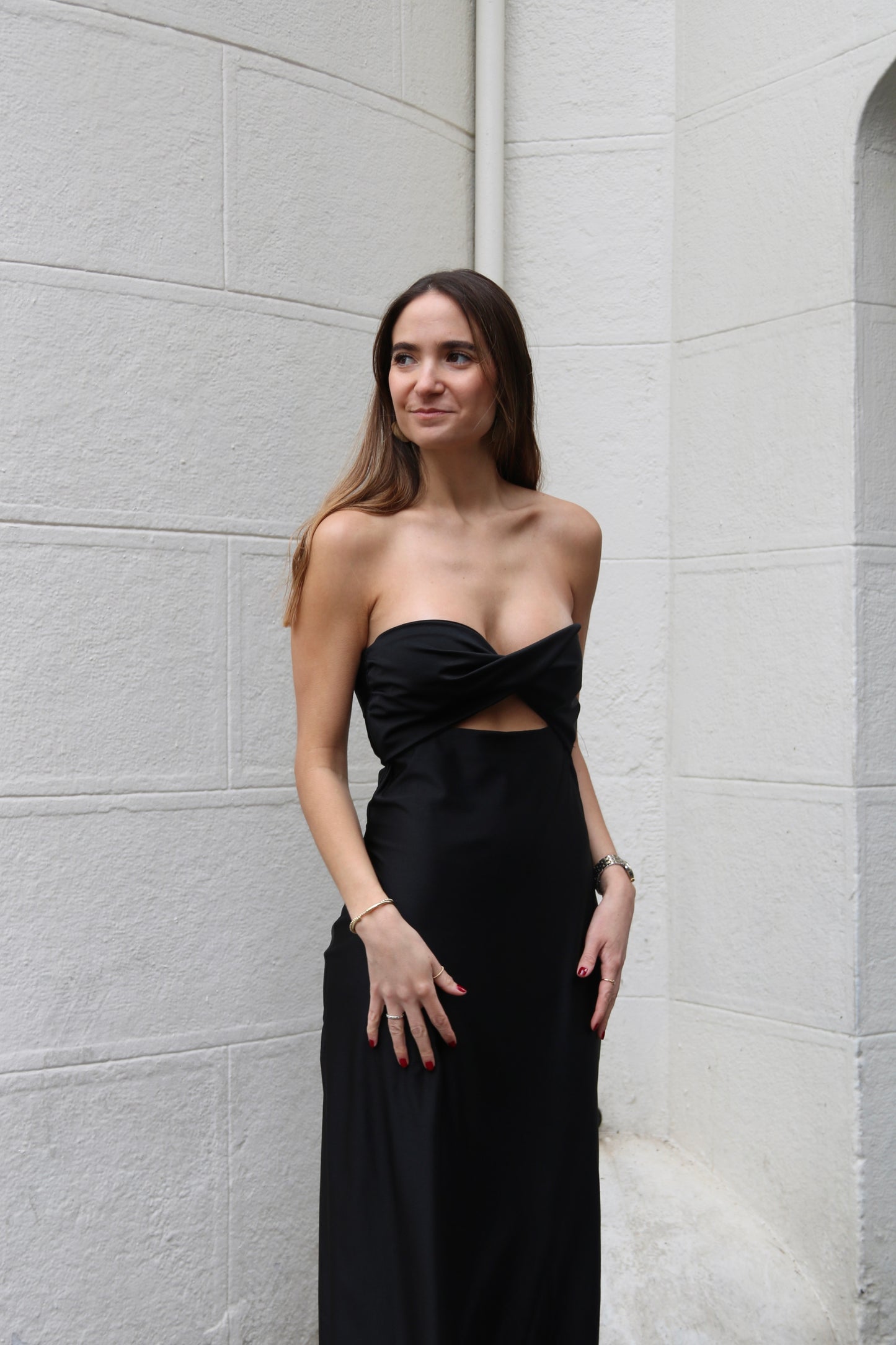 Vestido strapless maia
