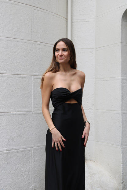 Vestido strapless maia