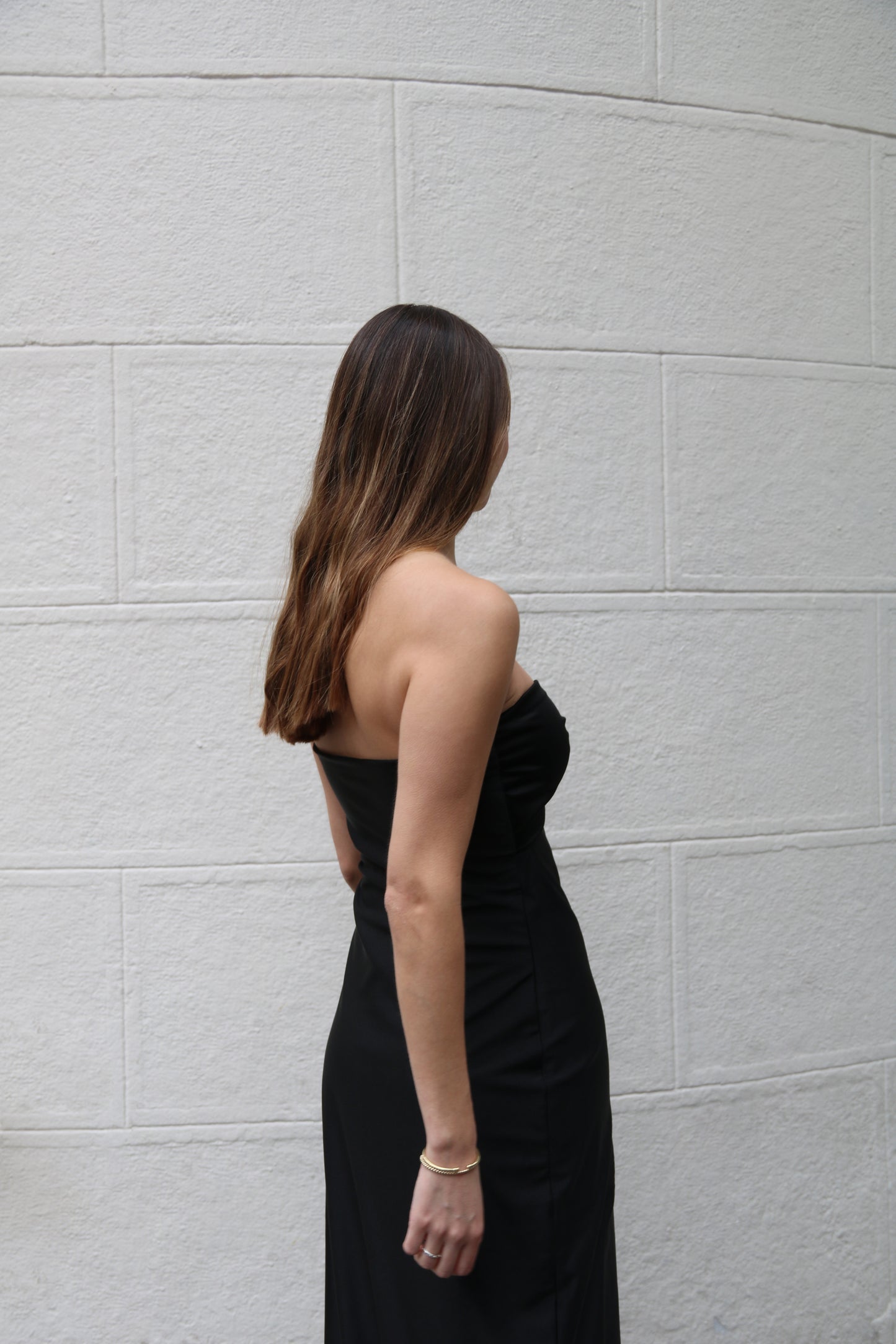 Vestido strapless maia