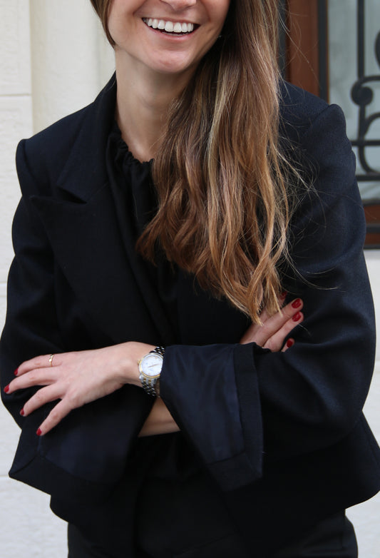 Blazer cropped gala